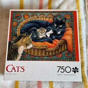 Buffalo Cats Puzzle - Black, White, Brown